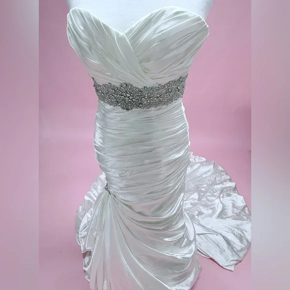 Sottero and Midgley Couture Ivory Strapless Gown - Picture 5 of 16